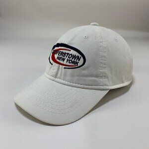 Cooperstown New York Mens White Jacobson Adjustable Strapback Hat